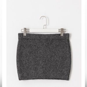 Knit mini skirt